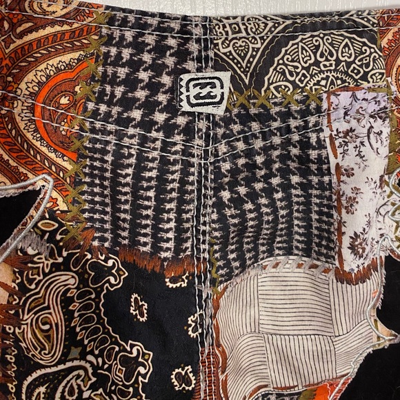 Y2K Billabong Patchwork Hibiscus Board Shorts Vintage Mens 32 Surfer Skater - Picture 8 of 13